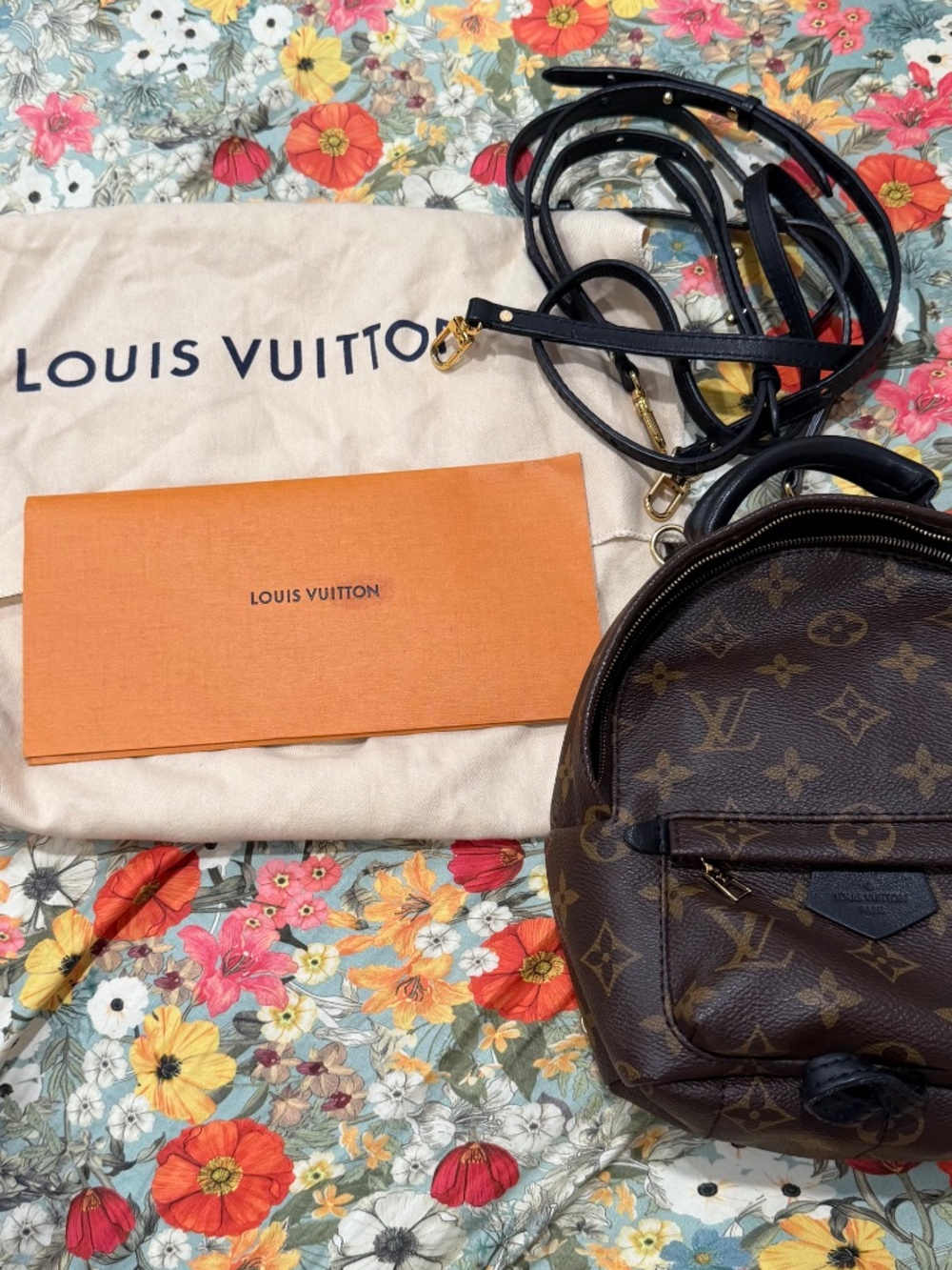 Louis Vuitton Palm Springs Mini Backpack Monogram Black Authentic - Picture 7 of 7